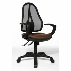 Topstar Drehstuhl Open Point SY - Kunstfaser / Mesh - Dunkelbraun / Schwarz -BÜROMÖBEL Verkaufsgeschäft topstar open point drehstuhl dunkelbraun m ts ast opt dbr 2