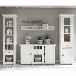 Maison Belfort Regal Geestland I - Pinie Weiß Dekor -BÜROMÖBEL Verkaufsgeschäft wohnwand geestland ii 4 teilig pinie weiss dekor 4536072