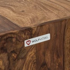 Wolf-Möbel Würfel Yoga - Sheesham massiv - Natur -BÜROMÖBEL Verkaufsgeschäft wuerfel yoga sheesham massiv natur 447889