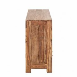 Wolf-Möbel Sideboard Yoga II - Sheesham massiv - Natur -BÜROMÖBEL Verkaufsgeschäft yoga kommode sheesham holz geoelt 6 schubladen 1240609
