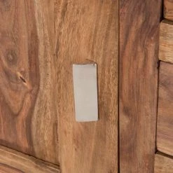 Wolf-Möbel Sideboard Yoga II - Sheesham massiv - Natur -BÜROMÖBEL Verkaufsgeschäft yoga kommode sheesham holz geoelt 6 schubladen 1240613